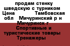 продам стенку шведскую с турником › Цена ­ 5 000 - Тамбовская обл., Мичуринский р-н, Мичуринск г. Спортивные и туристические товары » Тренажеры   